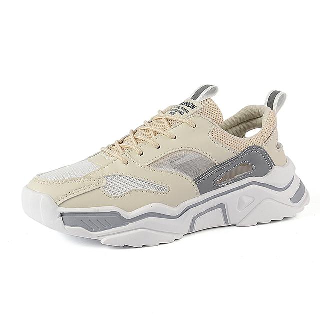 Men 'S Comfortable Sports Shoes Summer Mesh Hollow Breathable Men 'S Running Shoes Anti -Leisure Versatile Men 'S Vulcanized Shoes