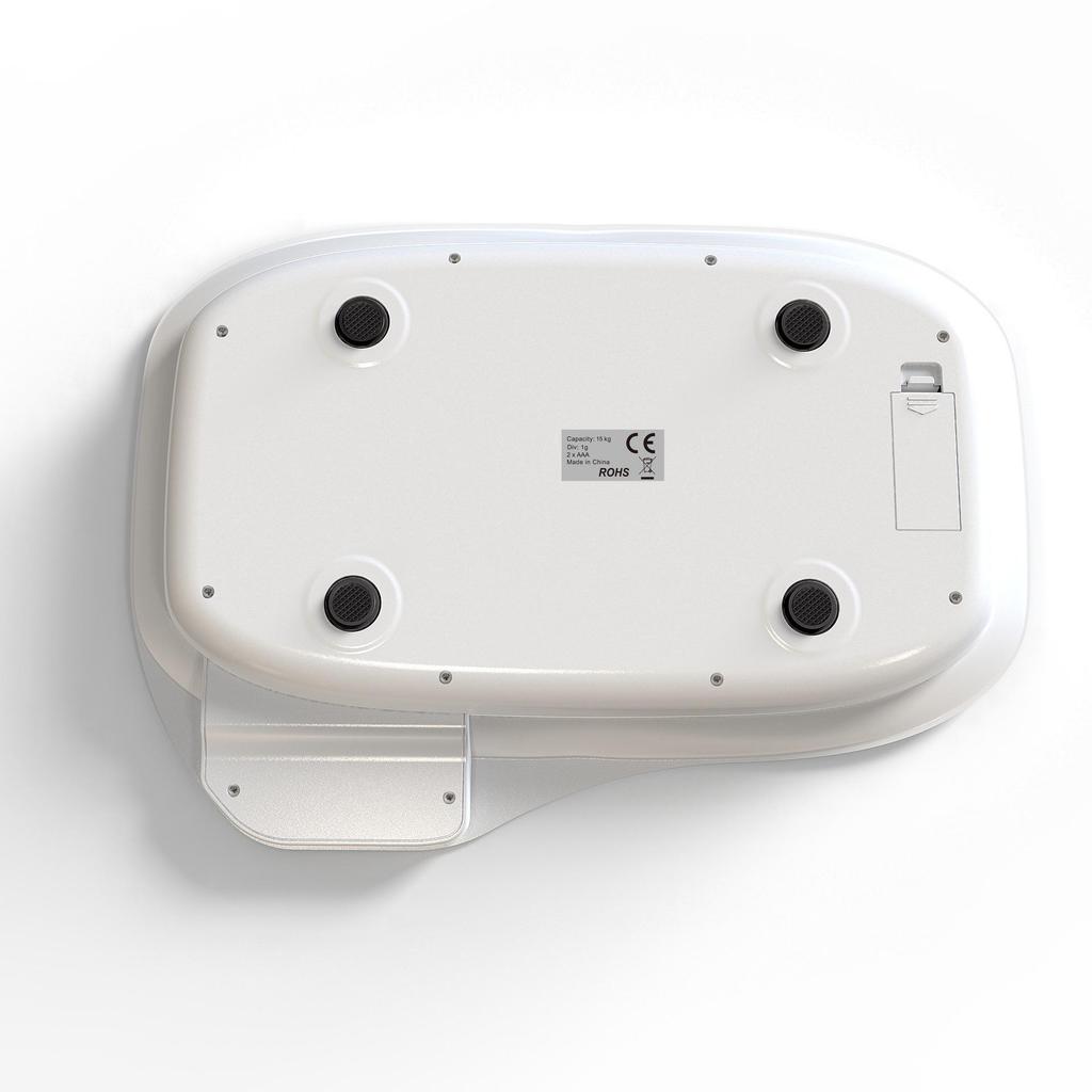 Präzise 15kg Haustierwaage für Katzen & Hunde - Niedliches Weißes Design