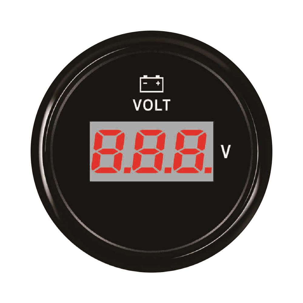 ELING 52mm 8-16V 16-32V 8-32V Waterproof Voltmeter Voltage Volt Gauge Universal for Car Truck Boat Car with Red Backlight