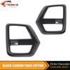 2PCS Carbon Fiber Sides Front Fog Light Cover Decor for Chevrolet Colorado +
