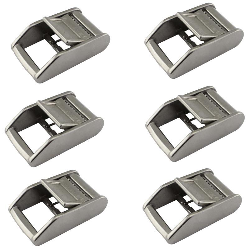 1" 8Pcs 6Pcs 4Pcs 25MM Silver Metal Cam Buckle Ratchet Cargo Lashing Outdoor Sports nylon webbing Roof Mounted Luggage Cargo