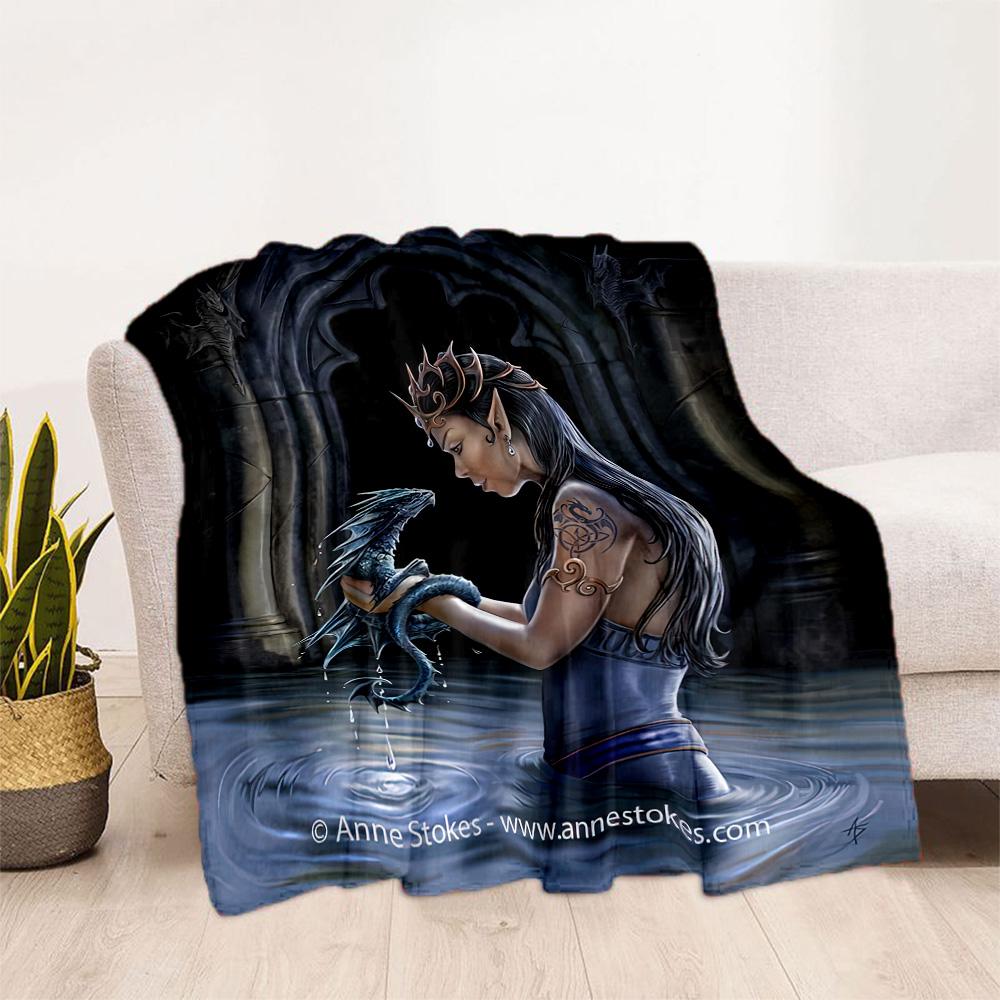 Gothic Style Blanket Comfortable Suitable for Picnics Sofa Seaside Four Seasons Universal Modern Style Best Holiday Gift for Friends Family