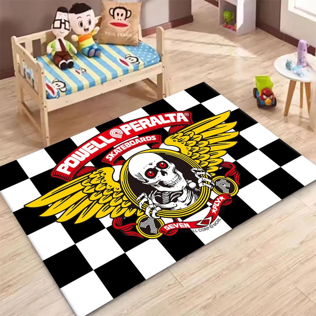 P-Powell P-Peralta skateboard Tappeti Antiscivolo Tappeto Multifunzione Tappeti per Soggiorno Zerbini per Ingresso Casa Cucina Corridoio