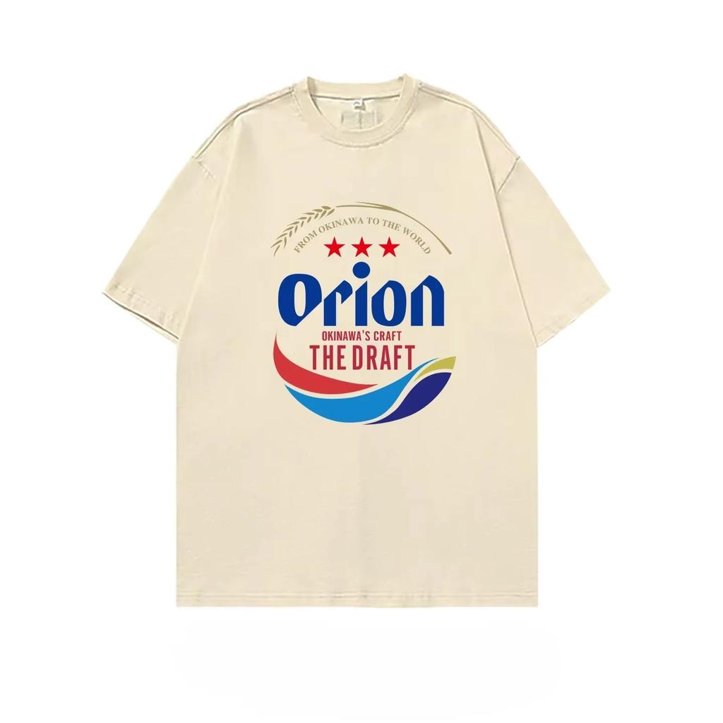 2026 New Orion Men's Short Sleeve T-Shirt Pure 100%Cotton Summer Wear Collaborative Beer Themed Fun Casual Men's Women's T Shirt