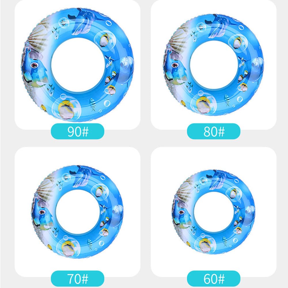 AiMMei Float Stylish Pool Durable Air Leak Resistant Float Stability Toy Cute Swimming Practice Summer Vacation Travel Pool Swim Ring Water Play (1,