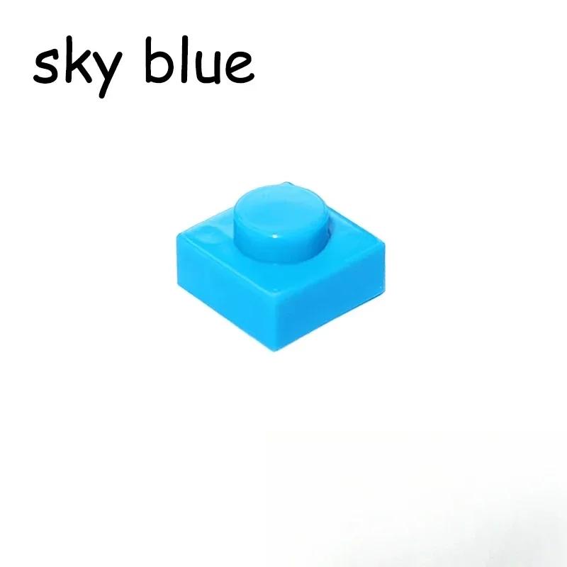 3024 1x1 Dot 1*1 Thin Plate MOC Assemble Particles DO IT YOURSELF 250/500PCS Construction Bricks Figures Blocks Learning Creativity Toy