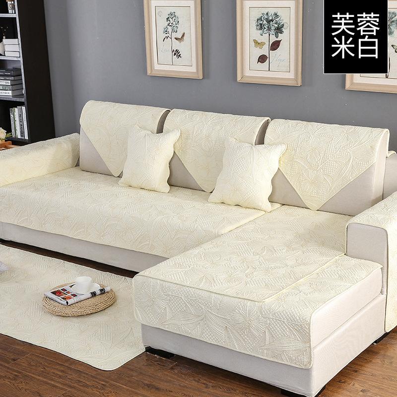 

Sofa Cushion Fabric Cotton Pure Cotton Four Seasons Double-Sided Simple Modern Sofa Towel Sofa Cover Summer 70*70cm
