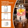 Transparenter Acryl-Behälterständer, Haushalts-Arbeitsplatten-Stützhalter für Vasen und Tabletts - Abnehmbares Design, Stehendes Regal