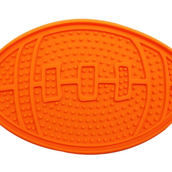 Pet Lick Mat, Suction Cup Slow Feeder Mat, Prevents Choking, Rugby Ball Shaped Silicone Licking Mat for Indoor Cats And Dogs