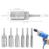 6Pcs Socket Adapter Set Extra Deep 1/4 Inch Hex Shank Nut Impact Driver Socket Adapter Quick Change Size 6/8/10/12/14/17mm