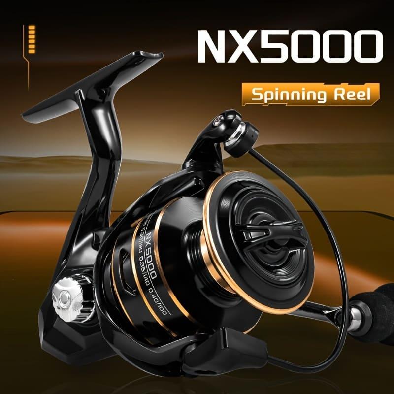 High Performance Spinning Reel  Durable EVA Handle High Gear Ratio and Strong Brake Suitable for Fresh and Saltwater Fishing High Speed Universal Type