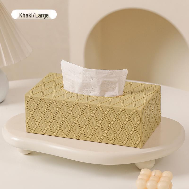 Luxury High-Capacity Tissue Storage Box for Home Use