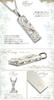 (Aloha Lokahi) Hawaiian Jewelry Necklace, Surgical Stainless Steel, Heavyweight Scroll Design, Stainless Steel Silver Cable Chain (2mm Width), 40cm
