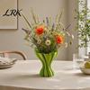 Mehrzweck-Dekorationsvase 3D-gedruckte Vasen, Elegante Faltenvase, Verdrehte minimalistische Blumenarrangement Künstlerischer Trockenblumenhalter Halter, Nordisch
