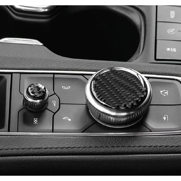 Bling Accessories Central Control Multimedia knob Fit for Cadillac XT4/XT5/XT6/CT5     2024 Automotive Interior Refit (Carbon Fiber Texture)