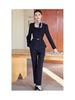 Elegant Women's Autumn/Winter Suit Set for Hotel Receptionist and Beauty Salon Workwear