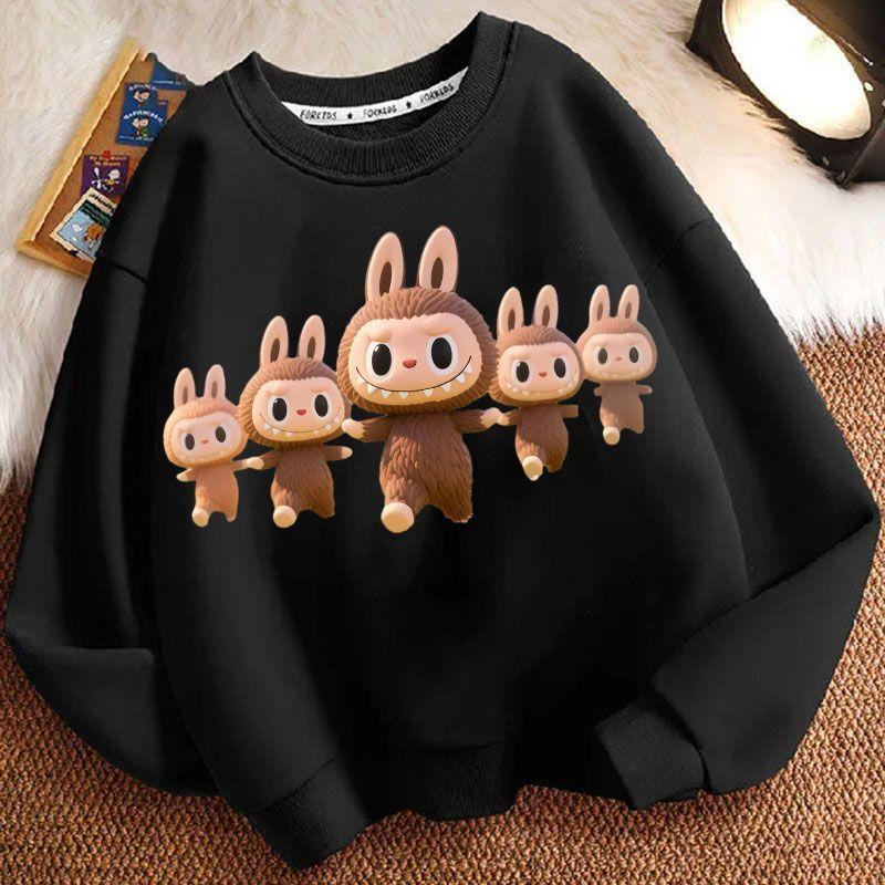 Children's Casual Round-neck Sweatshirt, Fashionable Long-sleeved Sweatshirt for Boys and Girls In Spring and Autumn