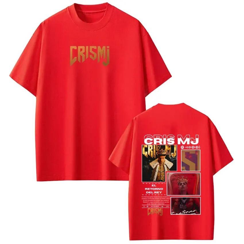 Fashion Unisex Women Tshirt Rapper CRIS MJ Album Tour 2026 Graphics Fan Gifts Tees Cotton Loose Casual Hiphop Tshirts Streetwear