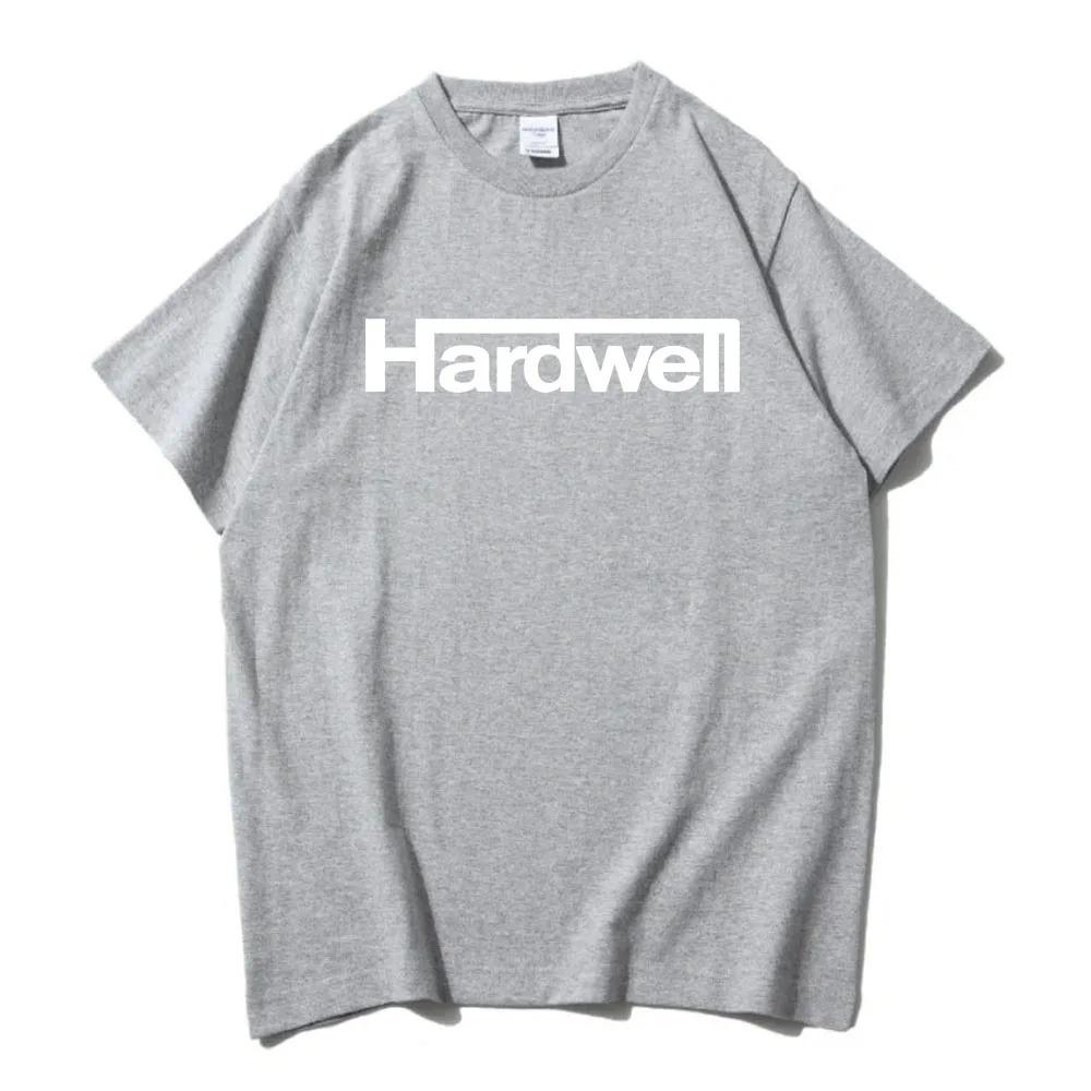 DJ Hardwell Logo Print TShirt 100 Cotton Short Sleeve Mens Tee Unisex HipHop Street Style Casual Crew Neck Women Men Tshirt