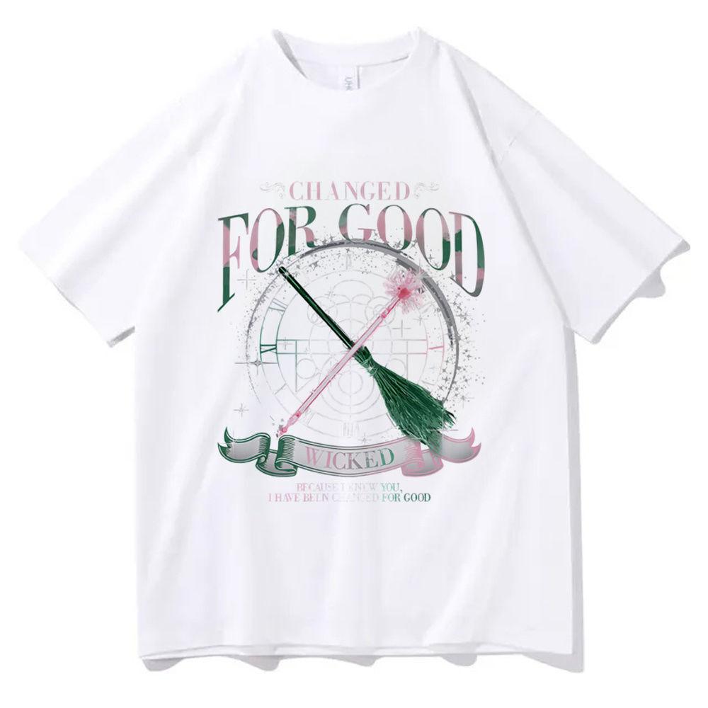 Wicked Tshirt Female Graphic Y2k Colorful Pastel Gothic Korean Clothes Shirt Punk Breathable Colorful 2000s Grunge Classic Tops