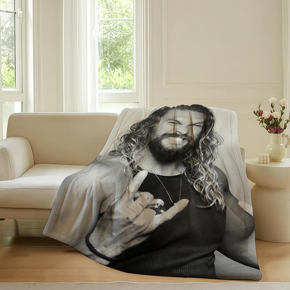 Americký herec Jason Momoa Deku Pro Pohovku Kancelář Postel Letadlo Cestování Spánek Čtení Relaxace Kempování Měkké A Teplé