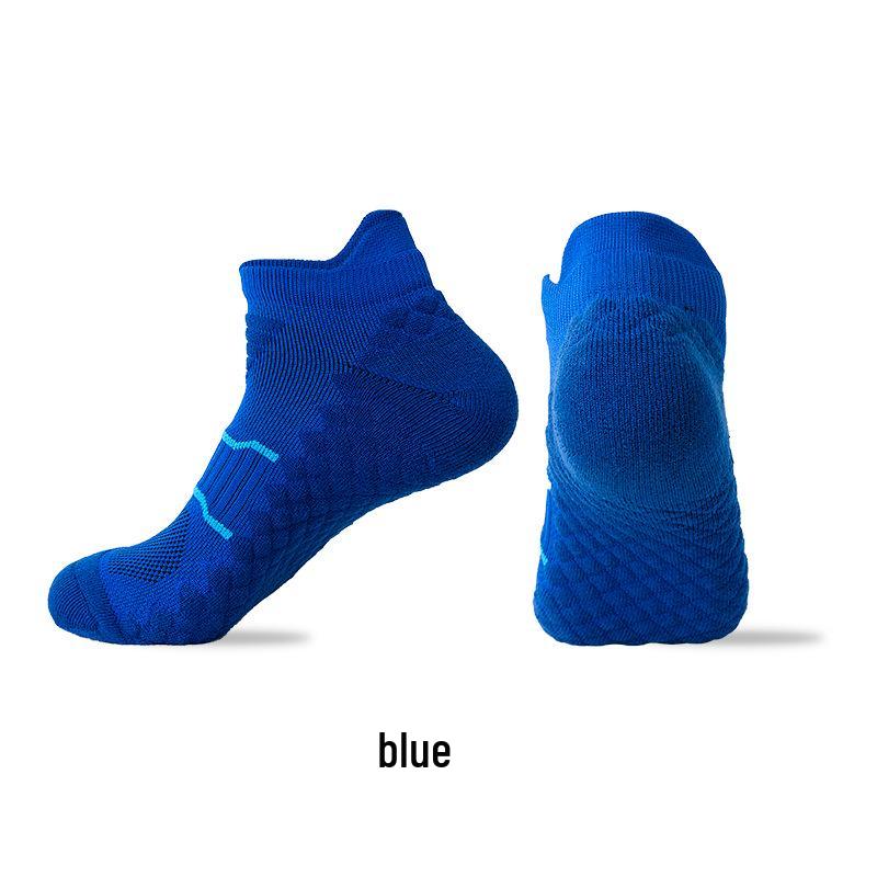 Unisex Low-Cut Sports Socks: Non-Slip, Sweat-Absorbent, Massage Sole, Perfect for Professional Marathon Running