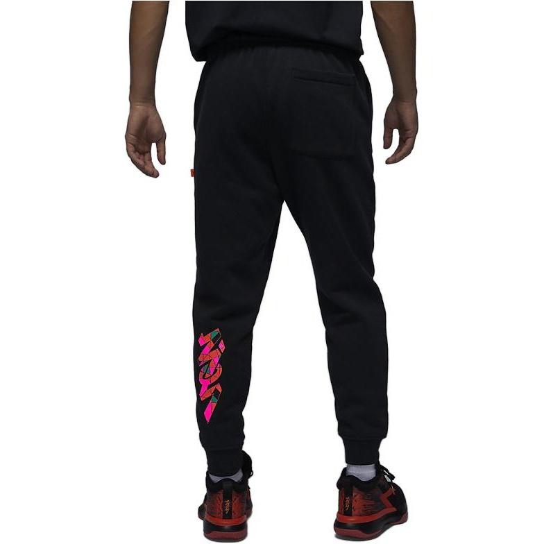 Air Jordan Zion Graphic Sweatpants 'Black' Men's FD2393-010