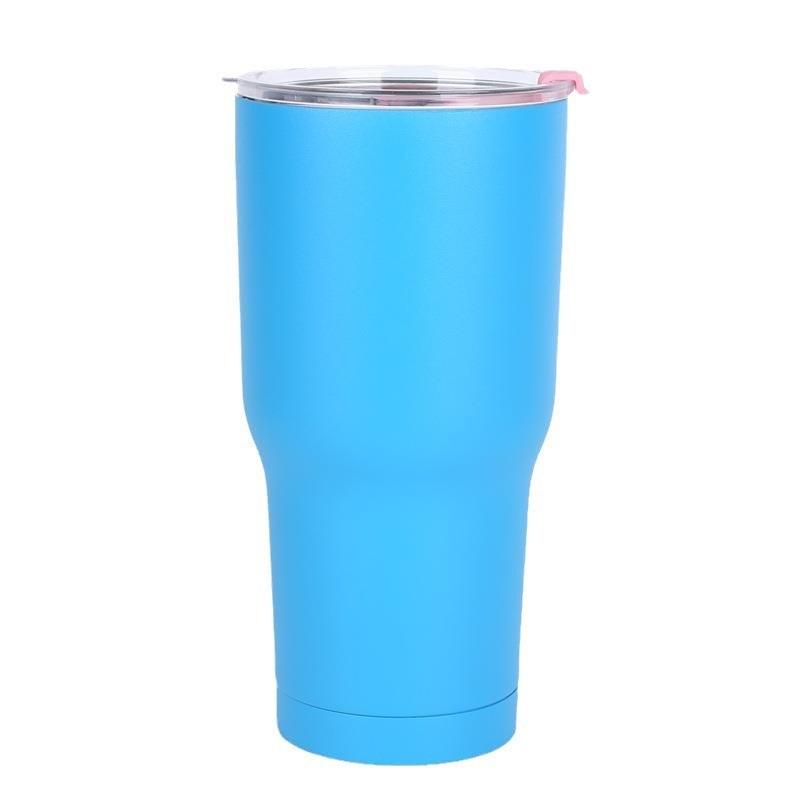 30Oz Portable Stainless Steel Water Bottle with Straw Thermos Tumbler Keep Drink Cold Hot Coffee Bottle Customizable