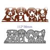 Cute Dog Animal Metal Cutting Dies Handmade Crafts DIY Scrapbooking Embossing Supplies for Children Kids Girls Boys