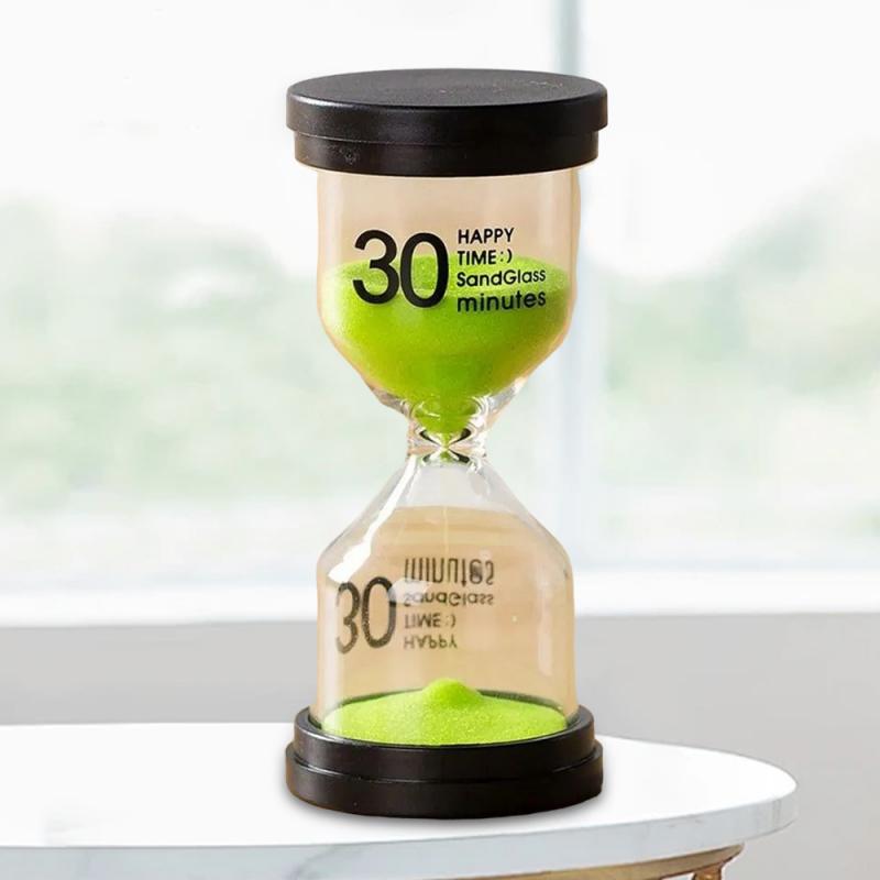 30 Minuten Bunte Sanduhr Sandglas Kinder Kind Geschenk Spielzeug Sandtimer Stundenglas Heimdekoration Sanduhr