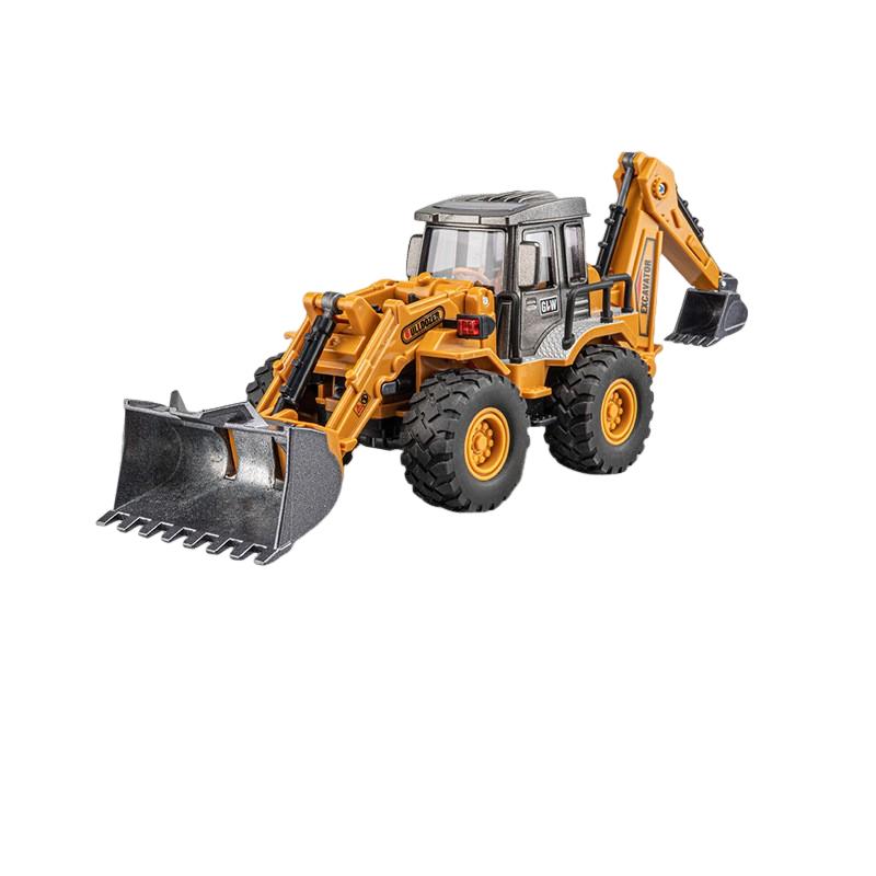

Children Bulldozer Excavator Diecast Car Pullback Light and Sound Engineering Truck Construction Alloy Toys for Kids Boys Gifts