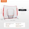 7x7 Ft Baseball Softball Practice Net, Portable Baseball Training Net for Hitting Batting Catching Pitching, Backstop Baseball Equipment Training Aids