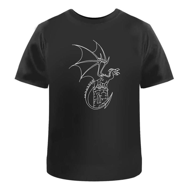 

Dragon Cotton T Shirt Ta003937 - Men s Summer Cotton Graphic Tee S разноцветный