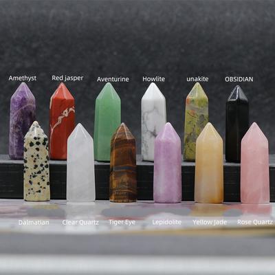 1 Adet Dekorasyon Doğal Taş Ametist Kaplan Gözü Şeffaf Kuvars Altıgen Prizma Enerji Ev Dekoru Küçük Süs Cadılar Bayramı Noel Hediyesi