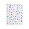 Spring Floral Embossed Nail Art Stickers: Fresh Ice Flower and Wearable Designs