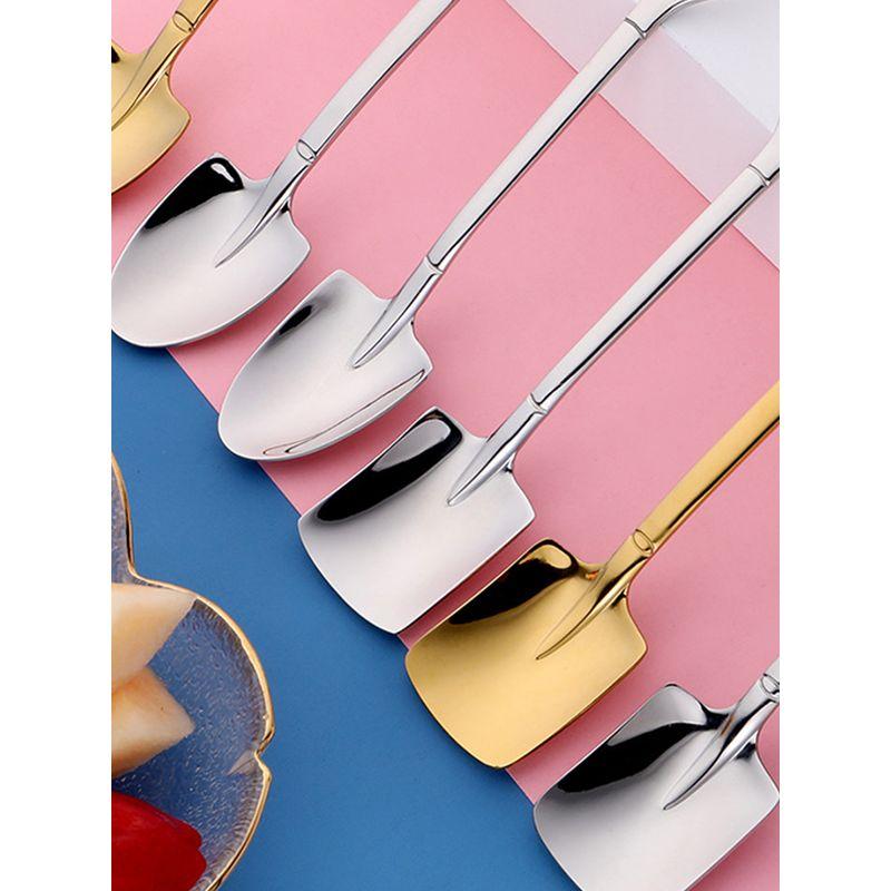 Jojo's L. Pd.Pick. Creative Shovel-Shaped Spoon 304 Stainless Steel Spoon Ice Cream Dessert Spoon | Choose Carefully.