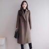 Women's Mid-Length Slim-Fit Wool Coat - 2025 Spring/Autumn Collection
