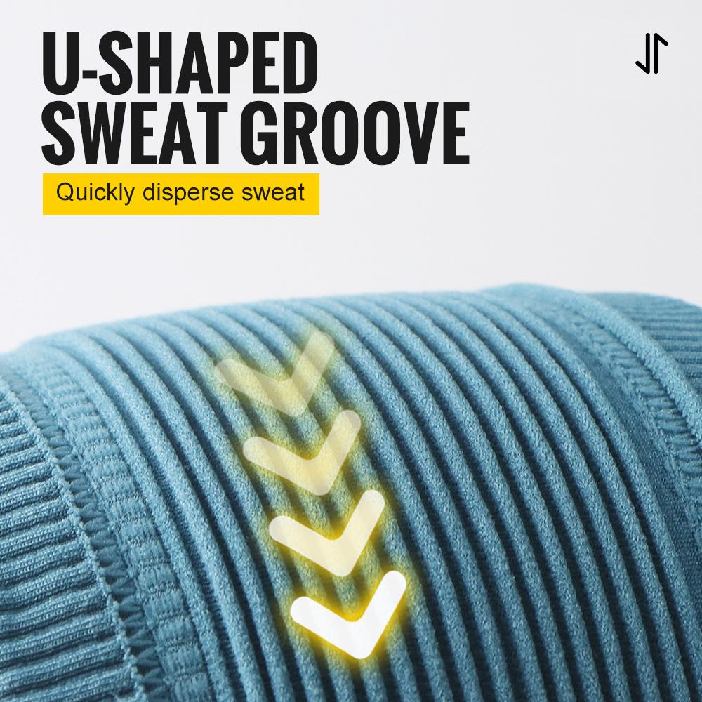 WRELS Sports Headband Breathable Elastic Fitness Sweatband Anti Slip Yoga Headband Outdoor Running Tennis Basketball Headband