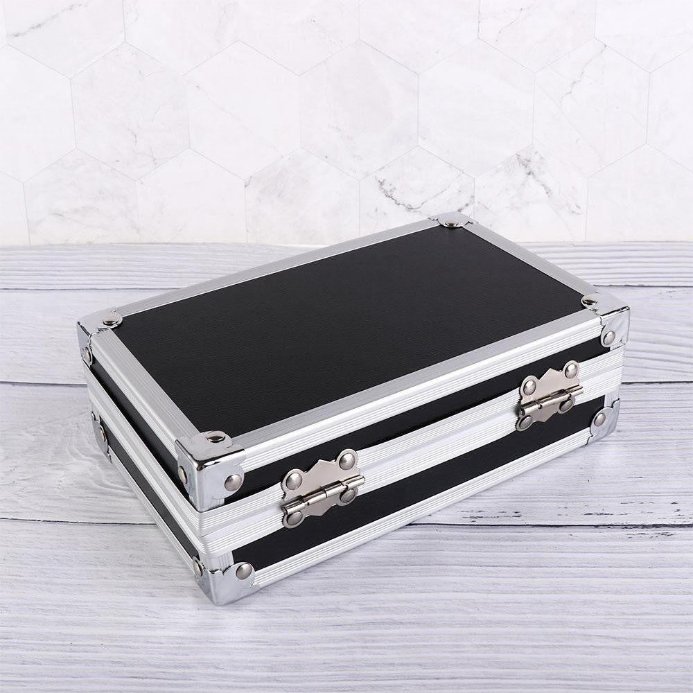 Store Items Metal Instrument Case Outdoor Camping Storage Box Jewelry Box Toolbox Travel Suitcase чёрный 1098₽