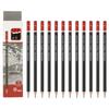 PATIKIL Drawing Hexagonal Pencils for and 24-Pack B-Type Pencils, Pre-Sharpened Sketching, Painting, Drawing, Red/Black