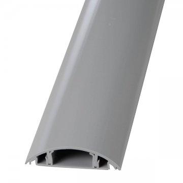 OHM Electric Wiring Protector, No. 3, Gray, 2m, DZ-PT32H 00-4279, Cable Cover, Cable Protection, Cable Concealment, Wiring Mall, Wiring Cover