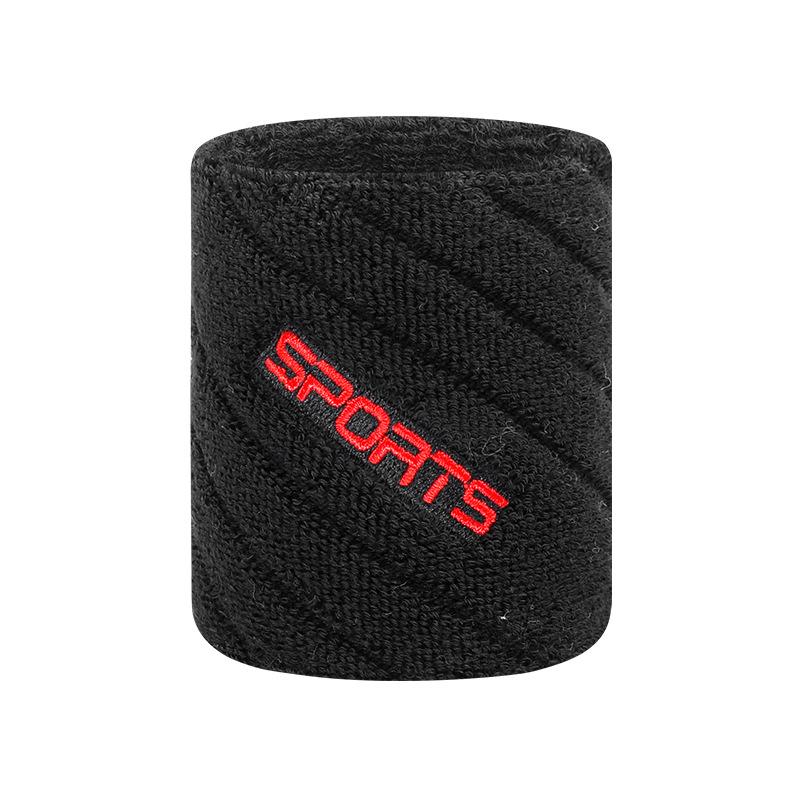Women's Cotton Wristband with Logo - Sweat-Absorbent Support for Badminton & Fitness