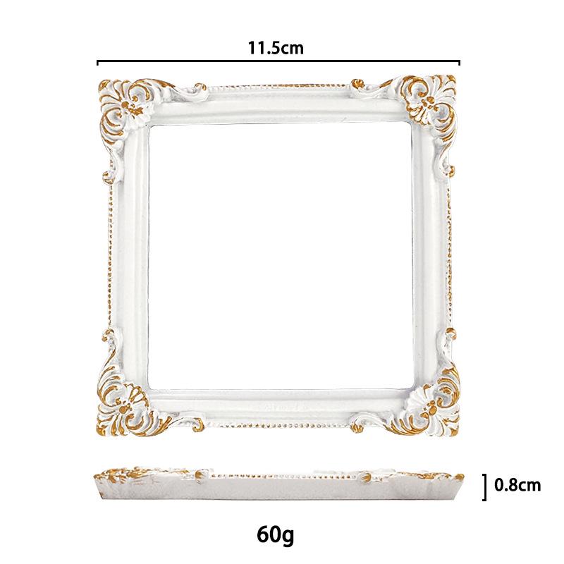 Mini European-Style Resin Photo Frame for Nail Art Display & Photography