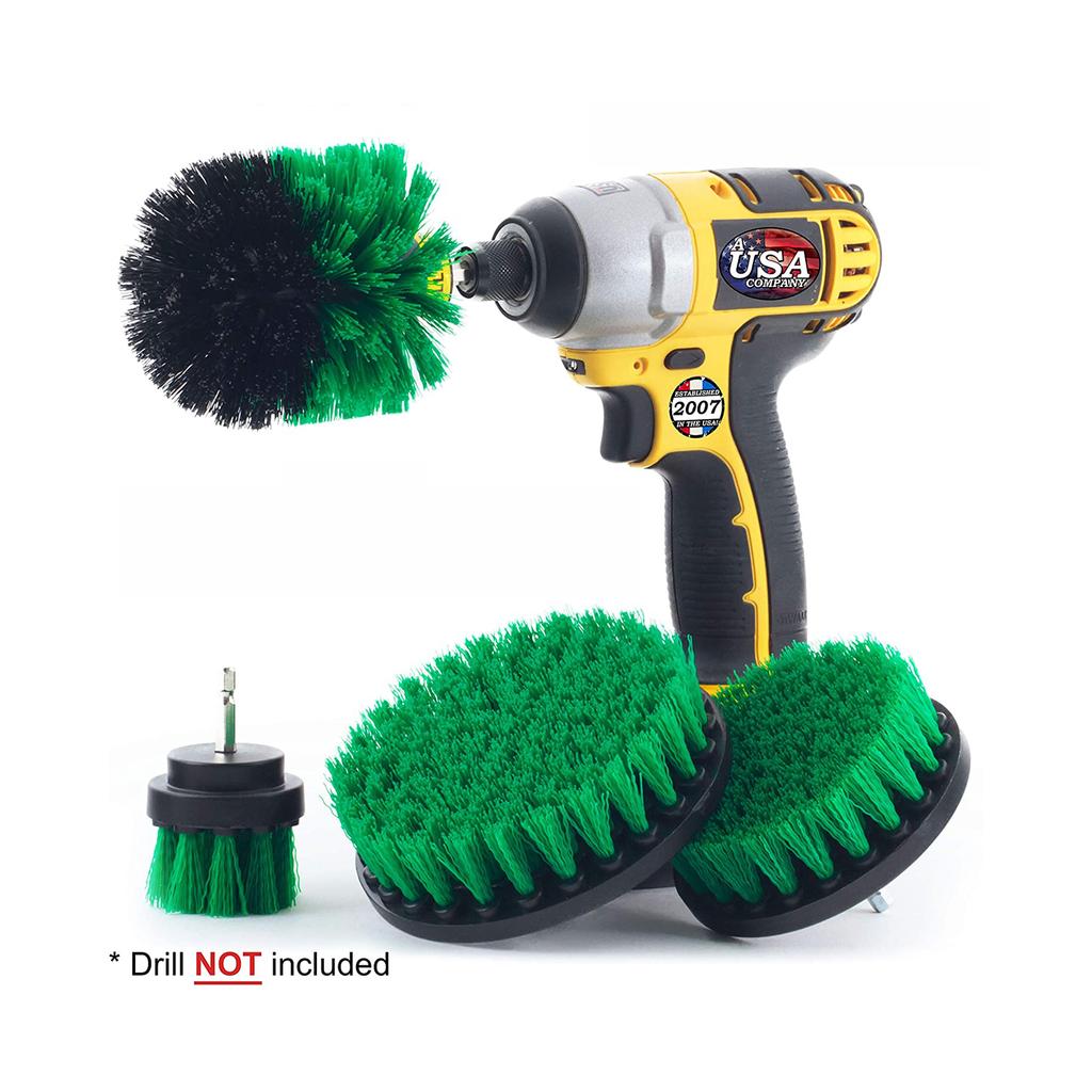 Scrub Pads Power Scrubber Kit Household Cleaning Electric Drilling Brush with Nylon Brush Eco-Friendly