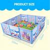 Plastic Folding Baby Safety Fence Baby Playpen Fence Pool Guard Protection Products Infant Crawling Guardrail Step 120*120*42CM