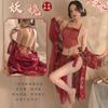 Fan Lei Erotic Underwear Women's Classical Bridal Uniform Perspective Belly Pocket Hanfu