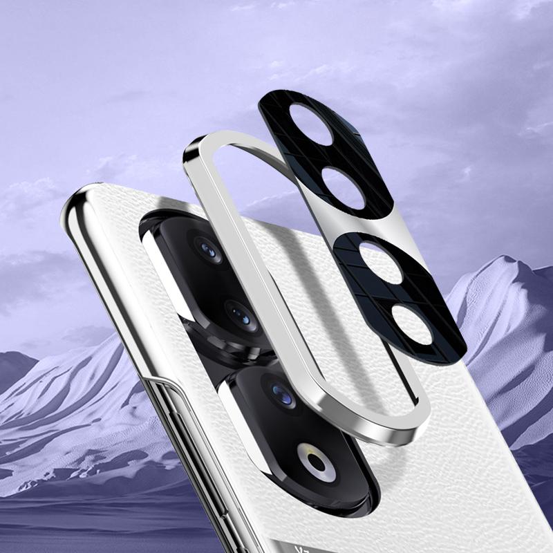 For Honor 90 Pro PU Leather+PC Phone Case Anti-Slip Shockproof Protective Cover