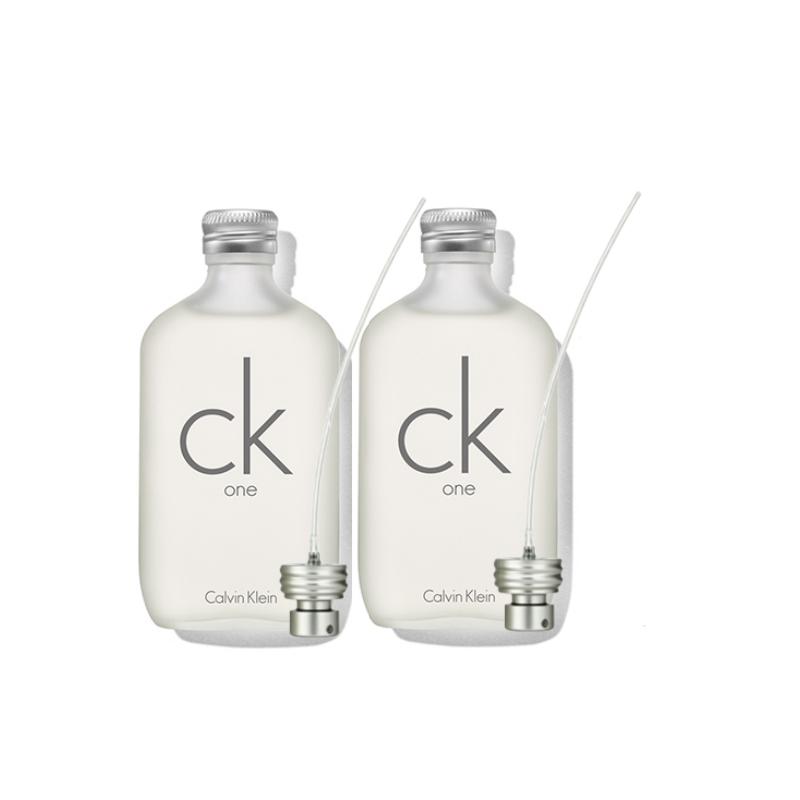 Calvin Klein one perfume set Eau de Toilette EDT Bergamot Green Tea Citrus Fragrance one 100ml*2 without gift box