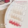 High-Color-Intensity Press-On Nail Polish Spring New Design Blending Gradient Base  Blush Blending