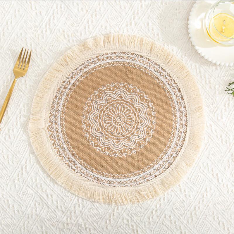 Jute Placemats Photo Props Decoration Table Round Pom Linen Fabric Bowl Cup Mats At Affordable S Free Real Reviews With Photos Joom Jute Placemats Photo Props, Round Linen Placemats Australia